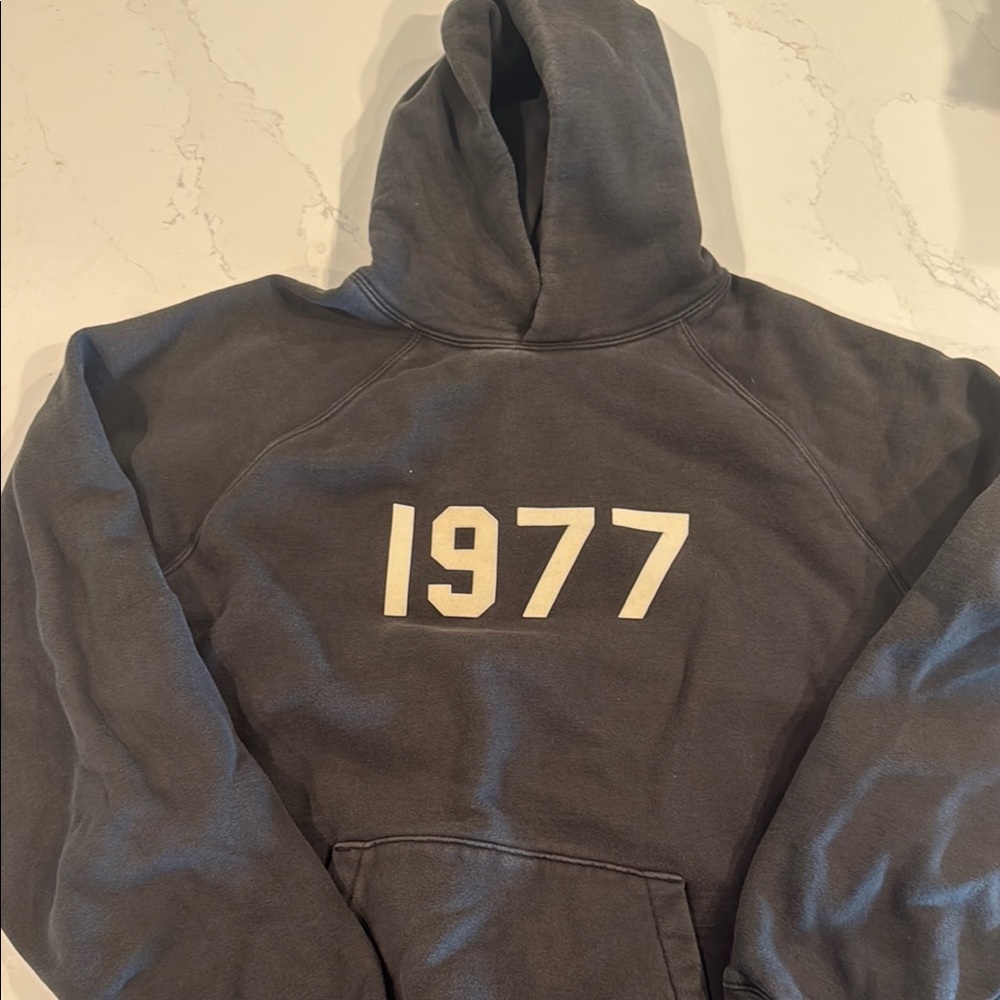 Essentials Black Hoodie Mens XL